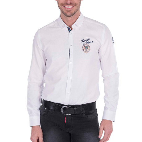 Leonel Oxford Shirt // White (S)