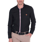 Lazaro High Quality Basic Shirt // Black (S)