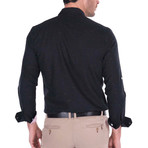 Lazaro High Quality Basic Shirt // Black (S)