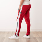 Regular Fit Sweatpants // Red (M)