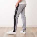 Skinny Sweatpants // Heather Grey + Black (XL)
