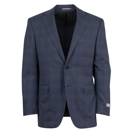Plaid Wool 2 Button Suit // Gray (Euro: 46R)