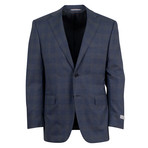 Plaid Wool 2 Button Suit V2 // Navy (Euro: 50R)
