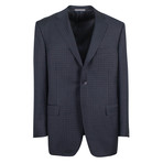 Check Wool 2 Button Suit // Gray (Euro: 60R)