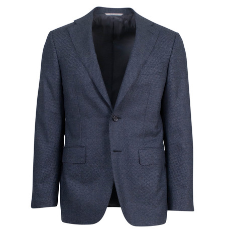 Canali // Birdseye Wool Slim Fit Suit // Charcoal Gray (US: 46R)