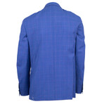 Canali // Houndstooth Wool 2 Button Relaxed Fit Suit // Blue (US: 50R)