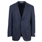 Canali // Striped Wool Slim Fit Suit // Gray (US: 52R)