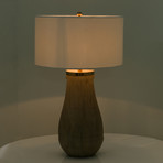 Gray Table Lamp