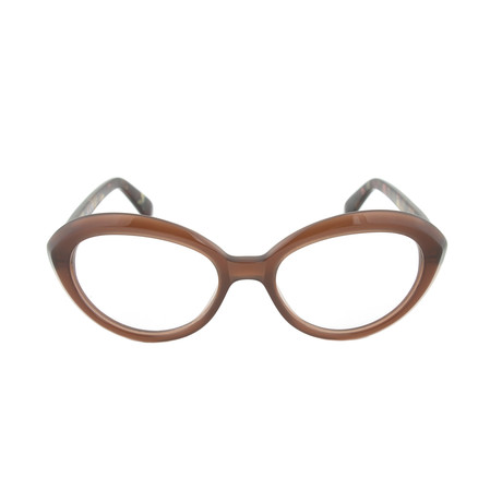 Unisex Squared Eyeglass Frames // Dark Brown