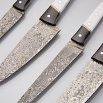 Buffalo Horn Chef's Knives // Set Of 4