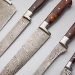 Rosewood + Stainless Steel Chef's Knives // Set Of 5