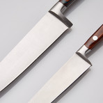 Rosewood + 440c Steel Chef's Knives // Set Of 2