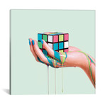 Melting Rubik // Paul Fuentes (12"W x 12"H x 0.75"D)