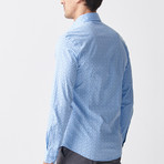 Marcel Long Sleeve Button Up Shirt // Blue (2XL)