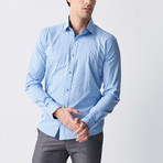 Marcel Long Sleeve Button Up Shirt // Blue (S)