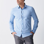 Marcel Long Sleeve Button Up Shirt // Blue (XL)