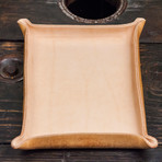 Natural Vegetable Tanned Leather Catchall Tray