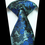 Silk Neck Tie // Blue Floral