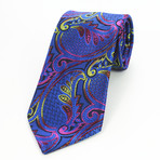 Silk Neck Tie + Gift Box // Paisley Multicolor