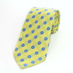 Silk Neck Tie // Yellow + Blue Floral