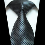 Silk Neck Tie // Metallic Gray