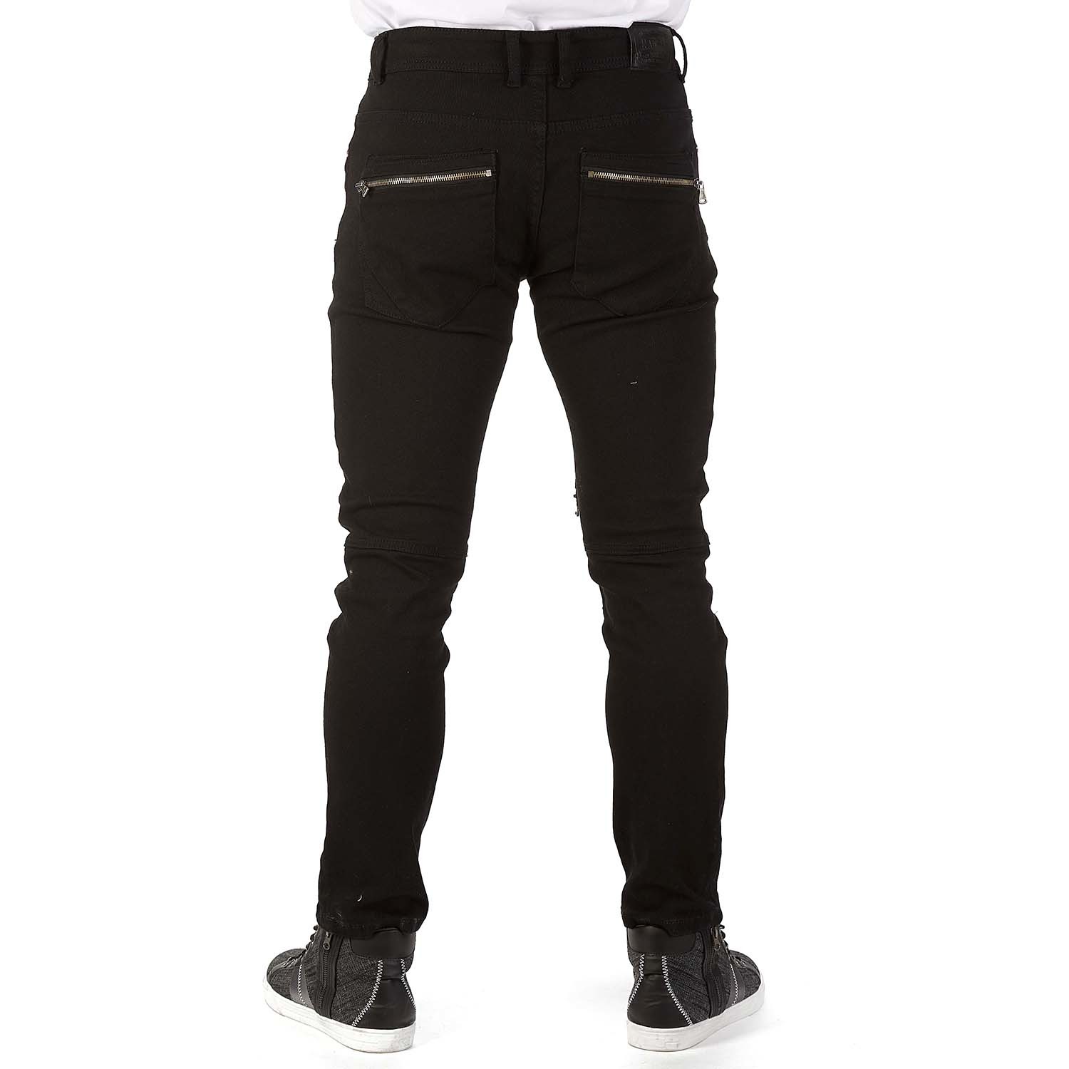 Black Zipper Back Pocket Jean // Black (30WX30L) - Xray Jeans - Touch ...