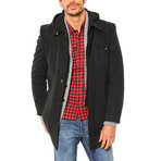 PLT7641 Dewberry Overcoat // Black (S)