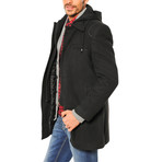 PLT7641 Dewberry Overcoat // Black (S)