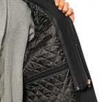 PLT7641 Dewberry Overcoat // Black (S)