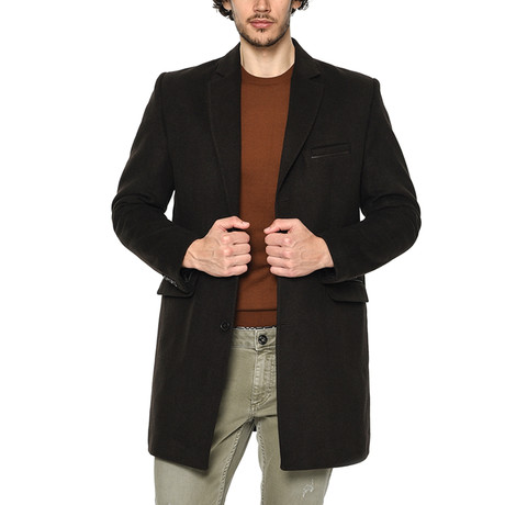 PLT8204 Dewberry Overcoat // Patterned Brown (S)