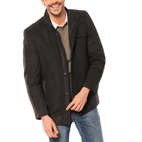 PLT8304 Dewberry Overcoat // Patterned Brown (S)