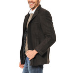 PLT8304 Dewberry Overcoat // Patterned Brown (S)