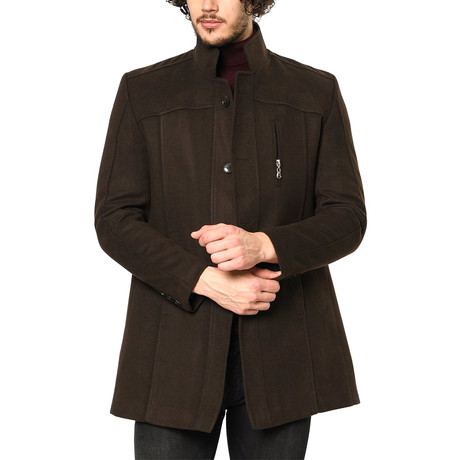 PLT8311 Overcoat // Brown (S)