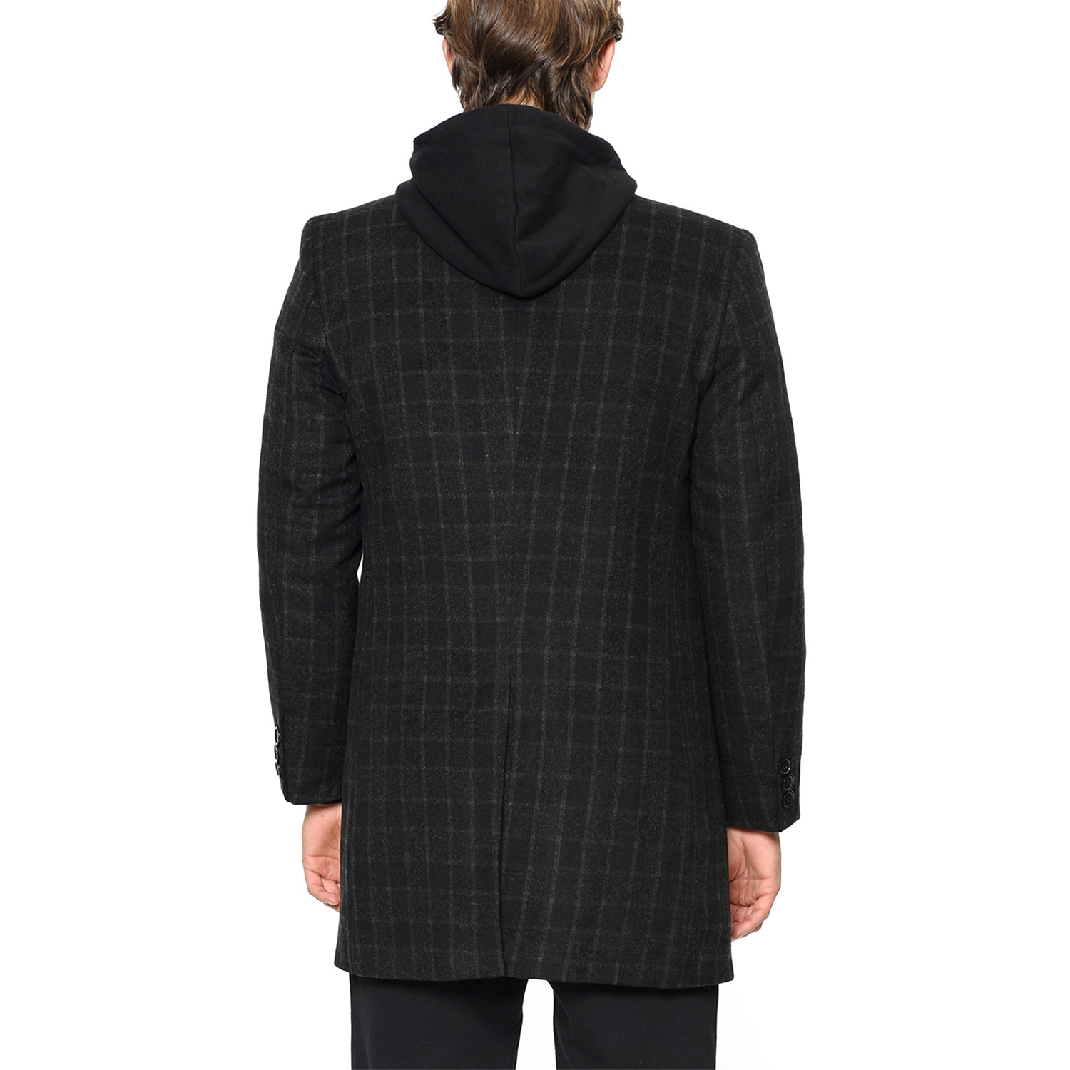 PLT8219 Dewberry Overcoat // Checked (S) - Dewberry - Touch of Modern