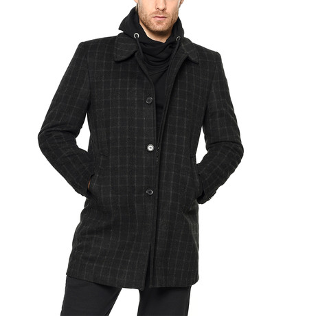 PLT8219 Dewberry Overcoat // Checked (S)