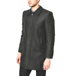 PLT8219 Dewberry Overcoat // Herringbone Anthracite (S)
