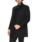 PLT8324 Dewberry Overcoat // Patterned Anthracite (S)