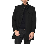 PLT8324 Dewberry Overcoat // Patterned Anthracite (S)