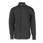 Orlando Long Sleeve Regular Fit Shirt // Black + White (M)
