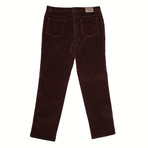 Corduroy Jean Style Pants // Burgundy (44WX32L)