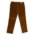 Corduroy Jean Style Pants // Gold + Brown (28)