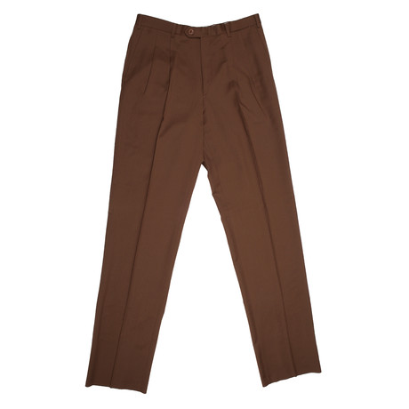 Linen Dress Pants // Brown (28)