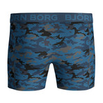 Boxer Shorts // Set Of 2 // Camo Shade + Flowers (XL)