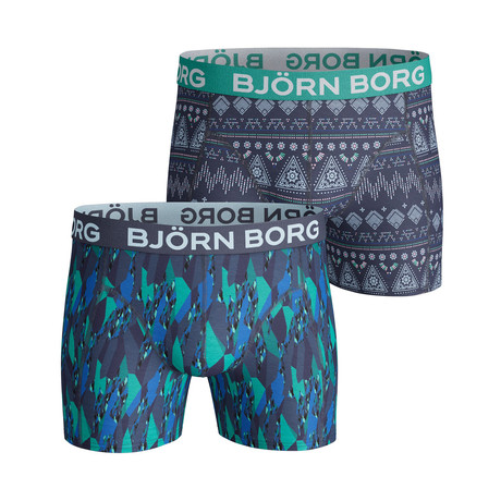 Boxer Shorts // Set Of 2 // Super Shade + Etno Stripe (S)