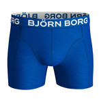 Solid Boxer Shorts // Set Of 2 // Cobalt + Navy (L)