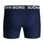 Solid Boxer Shorts // Set Of 2 // Cobalt + Navy (L)