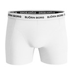 Seasonal Solids Boxer Shorts // Set Of 3 // Red + White + Black (S)