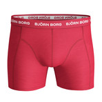 Seasonal Solids Boxer Shorts // Set Of 3 // Red + White + Black (S)