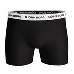 Solids Boxer Shorts // Set Of 5 // Black (S)