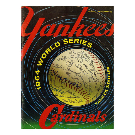 1964 Team Signed World Series Program // Yankees